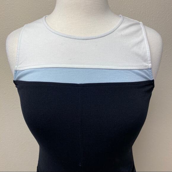 Sanctuary Colorblock Sheath Dress Black/Blue S - Picture 7 of 10